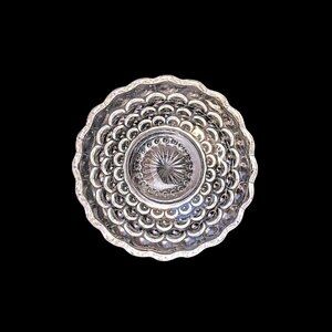 Vintage Glass Textured Bowl EUC 4.25x1.5"